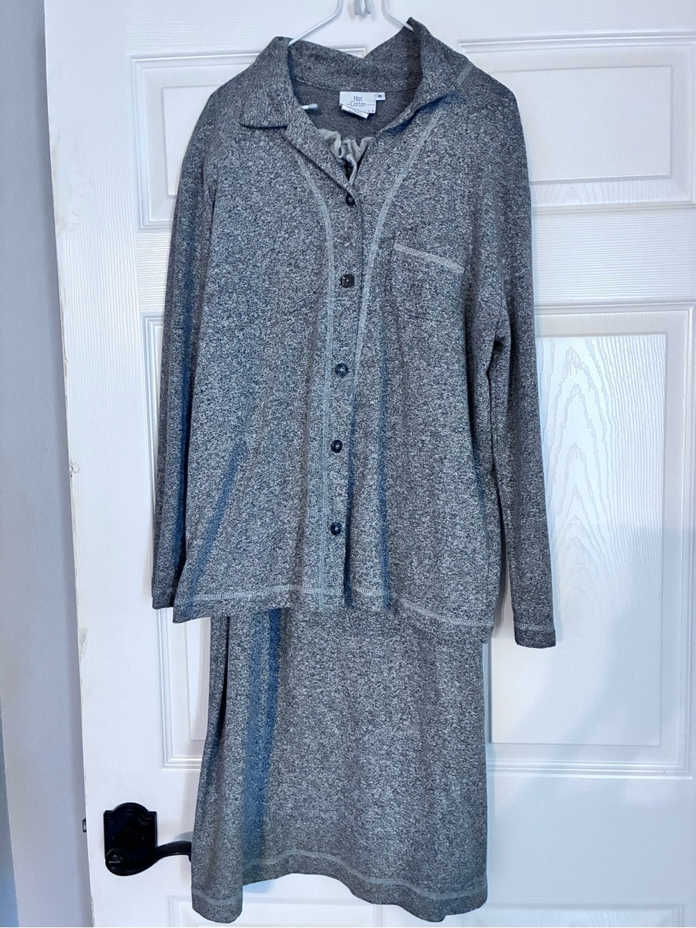 Hot Cotton by Marc Ware Women's Button-Front Skirt Set